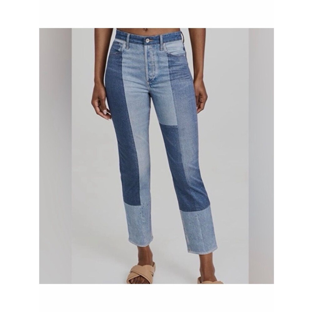 New Rag & Bone Stretch Miramar Nina Cigarette Patchwork Print Pants Sz 27